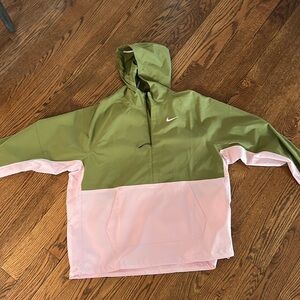 Nike Green and Pink pullover Performance Jacket. Barely worn size xxl